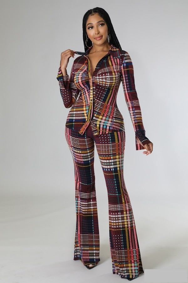 Frances Plaid 2 Piece Set – Fancyevans Boutique