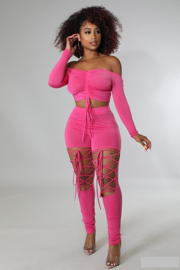 Fabulous Diva 2 Piece Set ( Pink) – Fancyevans Boutique